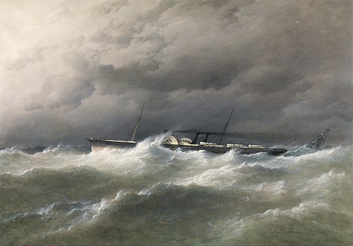 HM Mailboat Connaught, 1868, Richard Brydges Beechey