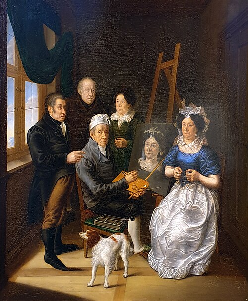 Selfportrait Joseph Dorn, 1832, Joseph Dorn