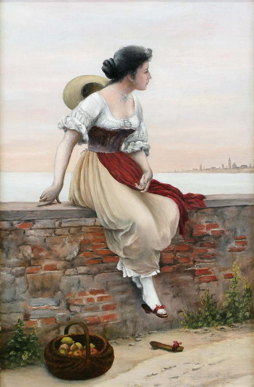 A wistful thought., 1884, Wenzel Tornøe