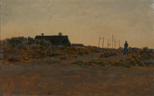Evening at Skagen Østerby., 1885, Wilhelm Ferdinand Xylander