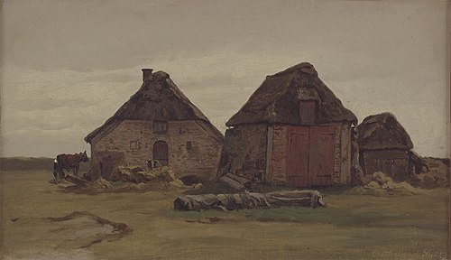 Bondehuse, 1884, Wilhelm Ferdinand Xylander