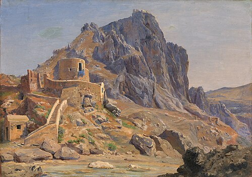 View of Marina Piccola, Capri: Morning Light, 1851, Thorald Læssøe