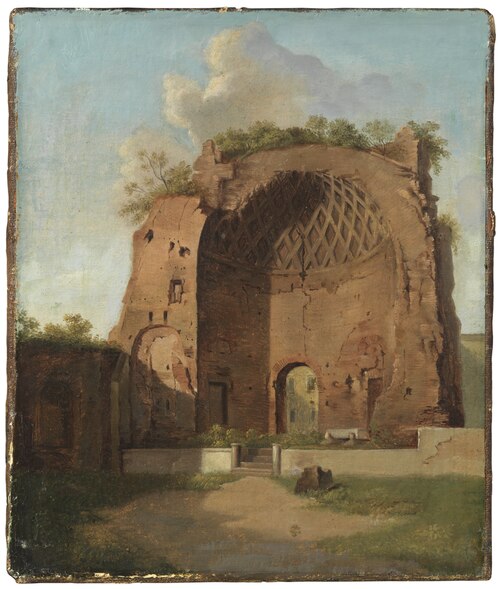 The Temple of Venus and Roma, The Roman Forum, Rome, 1840, Thorald Læssøe