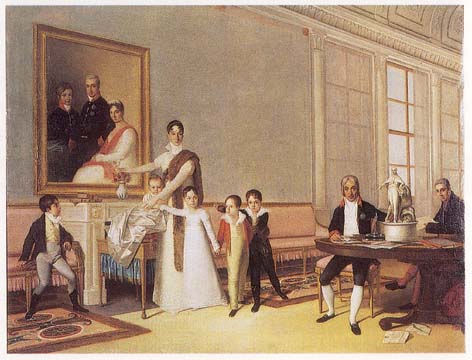 Retrato da Família do 1º Visconde de Santarém, 1816, Domingos Sequeira