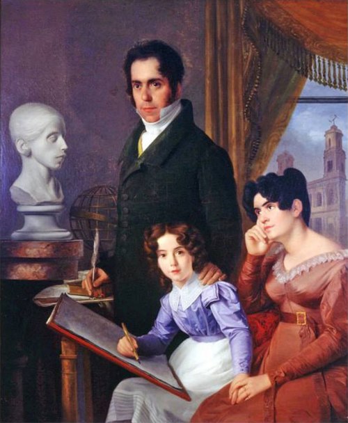 Portrait of the Barros Family, 1830, Domingos Sequeira