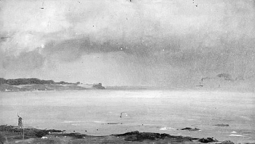 The Sound at Strandmøllen, 1848, Wilhelm Peter Carl Petersen