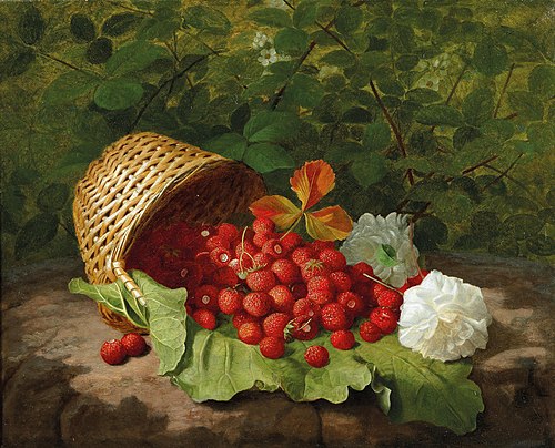 A Basket of Strawberries, 1864, William Hammer