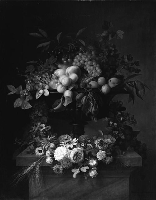 Flowers and fruit, 1852, William Hammer