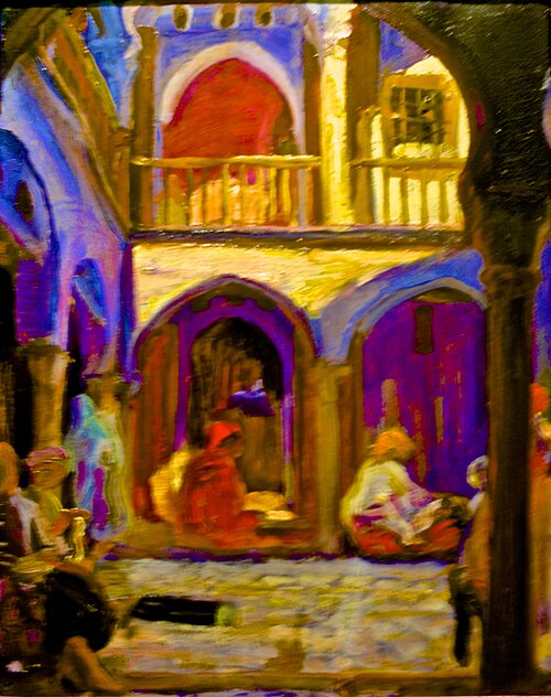 Pátio argelino, 1925, Sousa Lopes