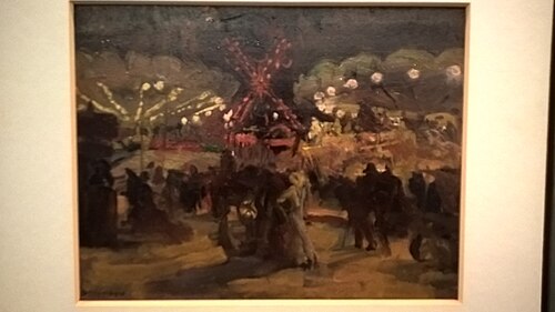 Le Moulin Rouge (night), 1904, Sousa Lopes