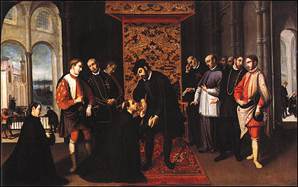 S. Francisco Xavier despedindo-se de D. João III, 1619, André Reinoso