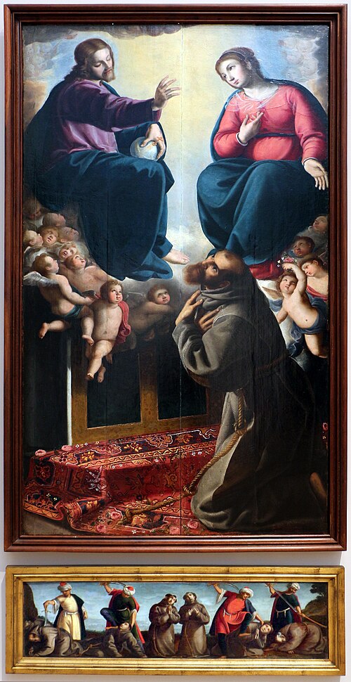 Visão de São Francisco de Assis e os Sete Mártires de Marrocos, 1635, André Reinoso