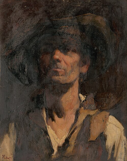 Study of Slovak Highlander, 1910, Zsigmond Nagy