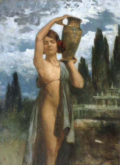 Girl with Jar, , Zsigmond Vajda