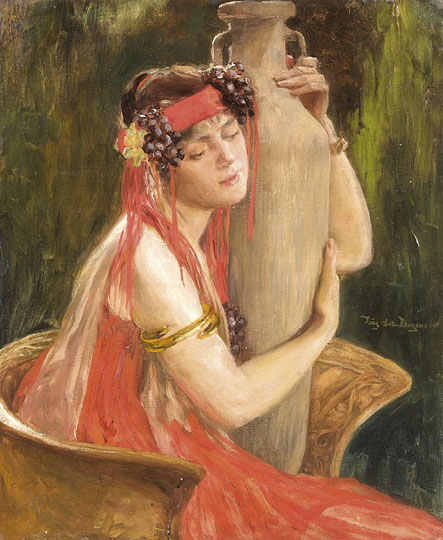 Lady with Amphora, , Zsigmond Vajda