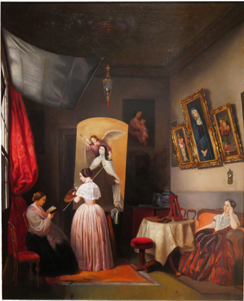 (Interior de) Estudio de una artista, 1849, 