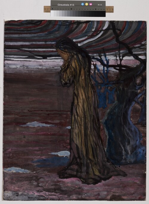 Nuttev naine, 1911, Aleksander Promet