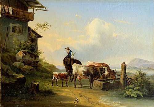 Kari joomas. Koopia, 1870, Oskar Hoffmann