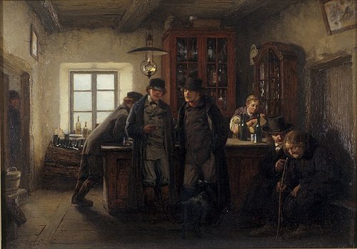 Farmers in a Barrelhouse, , Oskar Hoffmann
