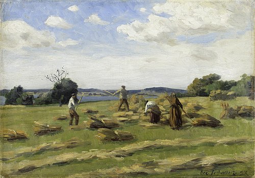 Viljalõikus. Etüüd, 1893, Oskar Hoffmann
