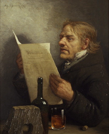 Ajalehte lugev mees, , Oskar Hoffmann