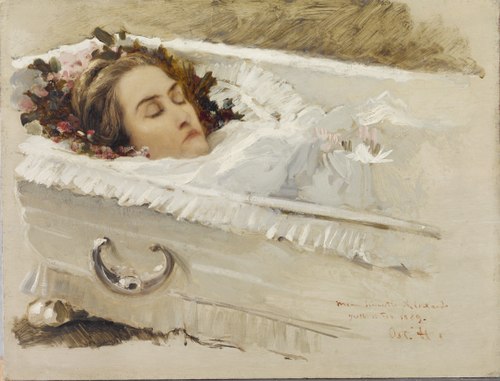 Õde Aleksandra kirstus, 1889, Oskar Hoffmann