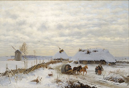 Talvemaastik, 1886, Oskar Hoffmann