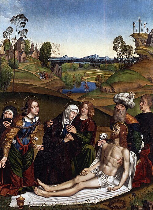The Lamentation of Christ with a Donor, 1505, Domenico Panetti