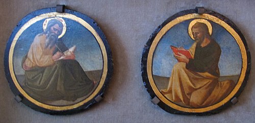 due evangelisti, , Domenico di Michelino