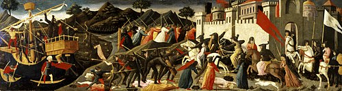 Battle of Camilla and Aeneas, , Domenico di Michelino