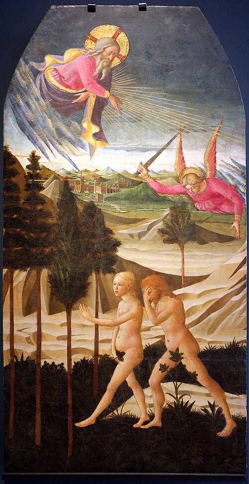 L’Expulsion du Paradis, 1462, Domenico di Michelino