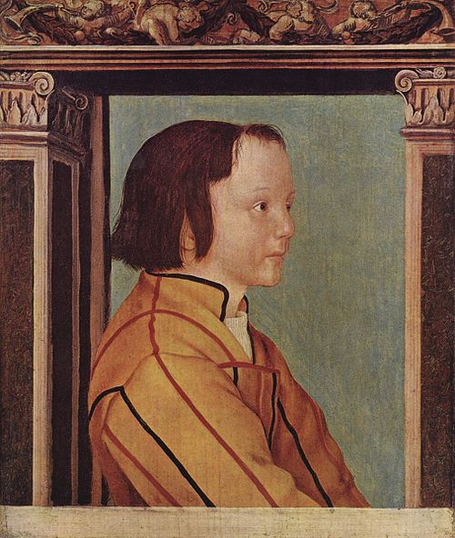 Portrait of a young boy with brown hair, 1516, Ambrosius Holbein