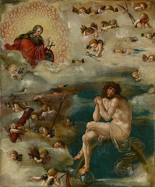 Christ as a mediator, 1515, Ambrosius Holbein