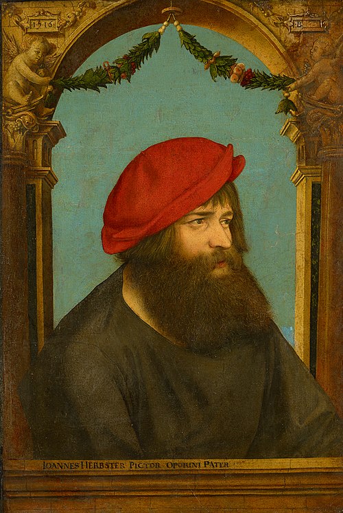 Portrait de Hans Herbst (Herbster), 1516, Ambrosius Holbein