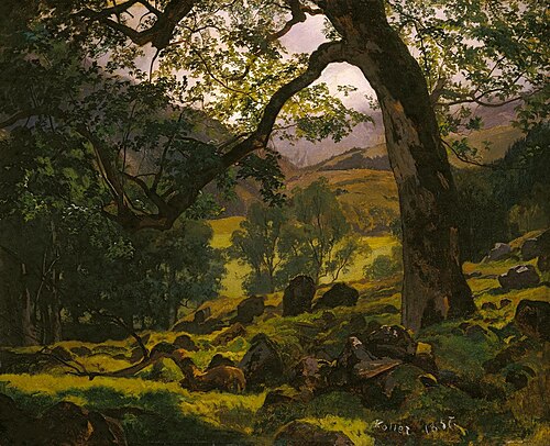 Ahornstudie, Richisau, 1857, Rudolf Koller