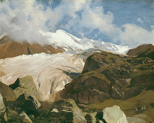 Gletscher am Sustenpass, 1856, Rudolf Koller