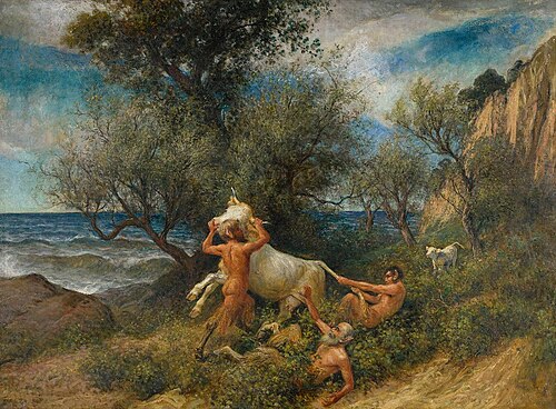 Drei Faune mit Kuh und Kalb, 1900, Rudolf Koller