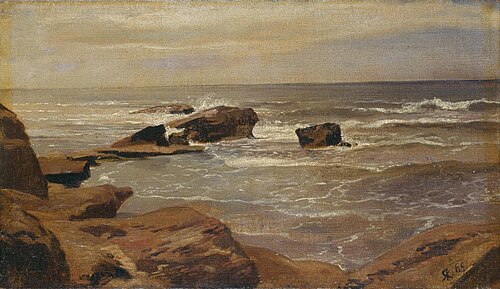 Meer bei Porto dʼAnzio, 1869, Rudolf Koller
