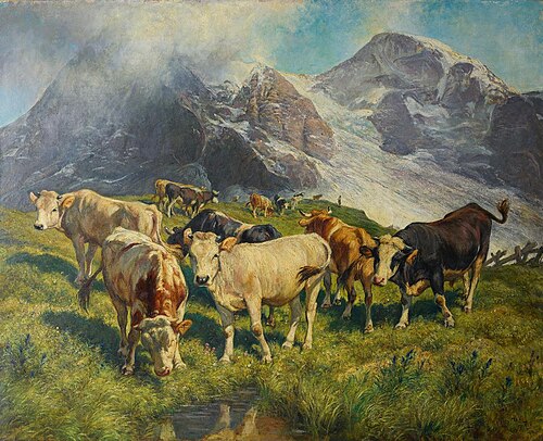 Hochalpen mit Vieh, 1897, Rudolf Koller