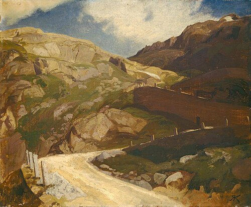 Die Gotthardstrasse, 1873, Rudolf Koller