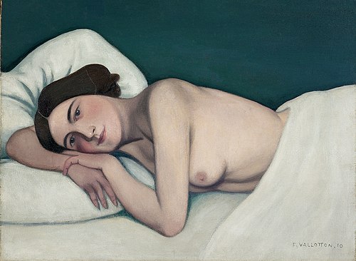 Nu au lit, 1910, Félix Vallotton