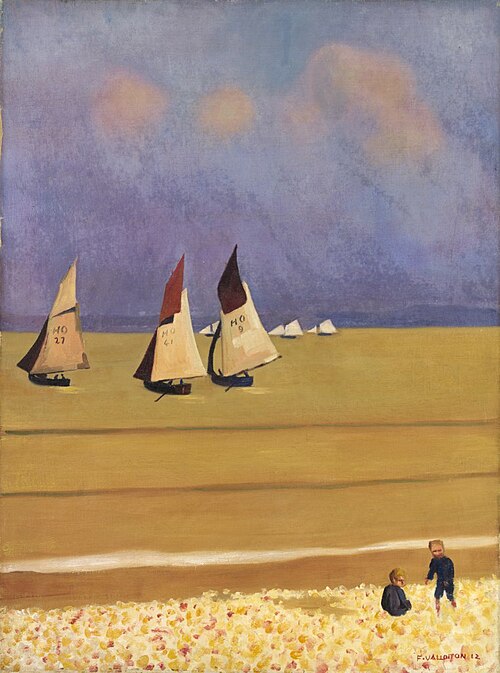 Barques à Honfleur, 1912, Félix Vallotton