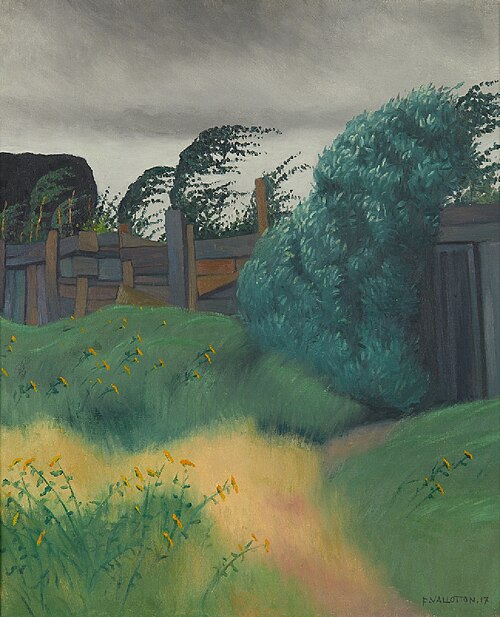 Coup de vent, Honfleur, 1917, Félix Vallotton