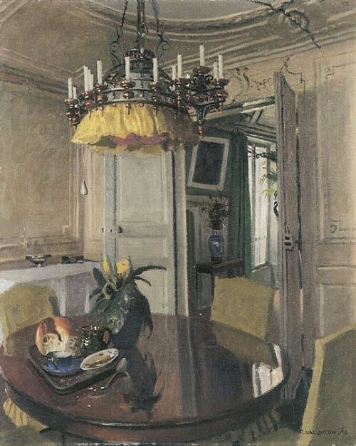 Table de salle à manger avec bouquet, 1904, Félix Vallotton
