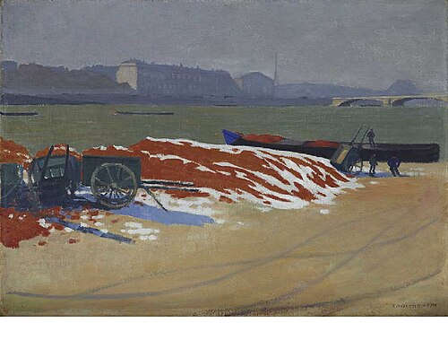 Quai de Seine au sable rouge, 1901, Félix Vallotton