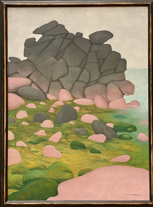Rochers à marée basse, 1917, Félix Vallotton