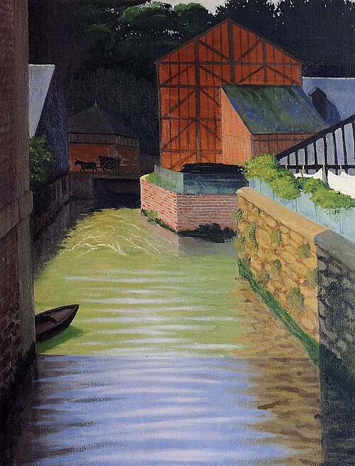 Un coin de ville à Pont-Audemer, 1922, Félix Vallotton
