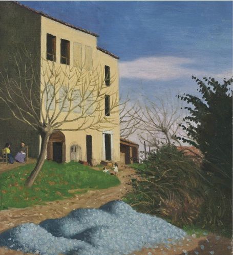 Maison au soleil, cailloux bleus, 1920, Félix Vallotton