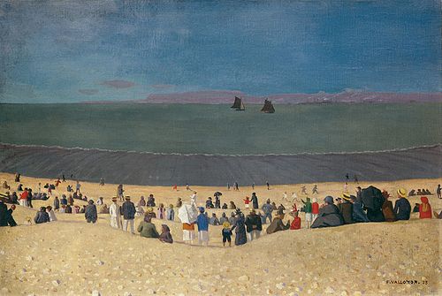 La plage à Honfleur, 1919, Félix Vallotton
