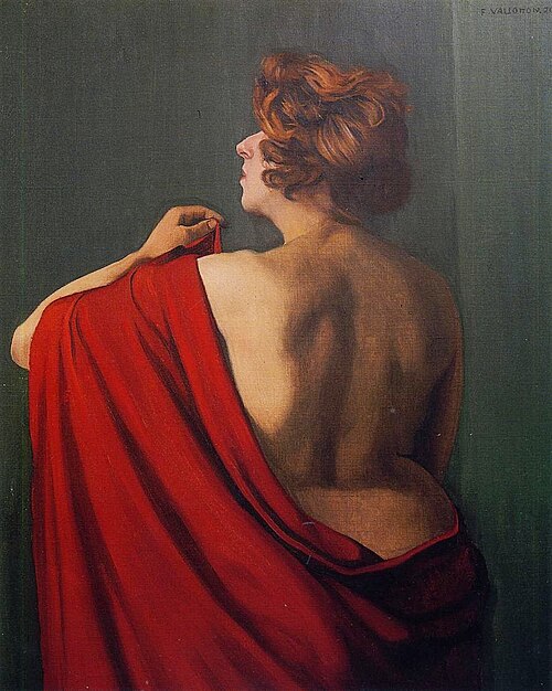 Femme au châle rouge, 1920, Félix Vallotton